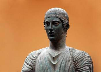The Charioteer at Delphi Museum